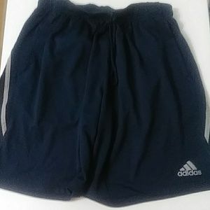 ⚜️ BLUE w/ GREY STRIPES ‘ADIDAS' SHORTS⚜️